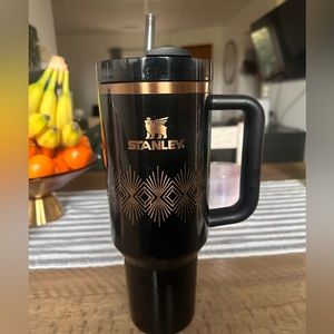 Black and gold 40 oz Stanley